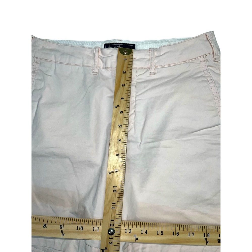 Abercrombie And Fitch Pink‎ Khaki Stretch Shorts Size 26 Bermuda Shorts - Picture 5 of 7